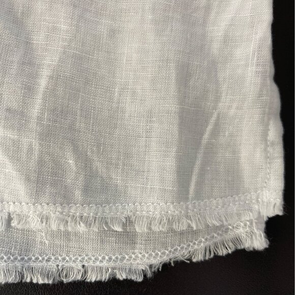 Garnet Hill Women European Flax Linen Tunic Top Size XL Quiet Luxury Coastal - Picture 6 of 10